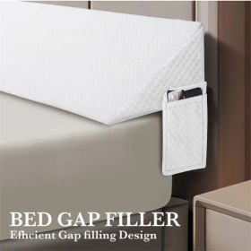 Air layer fabric gap pillow Diamond-shaped pocket137*24.5*15cm (Color: White)