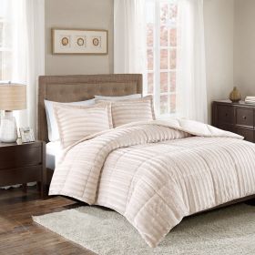 Faux Fur Comforter Mini Set (Color: as Pic)