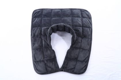 Kathy Ireland Weighted Neck and Shoulder Wraps - 4.5 lbs (Color: Charcoal Grey, size: One Size)